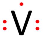 vanadium electron dot diagram.